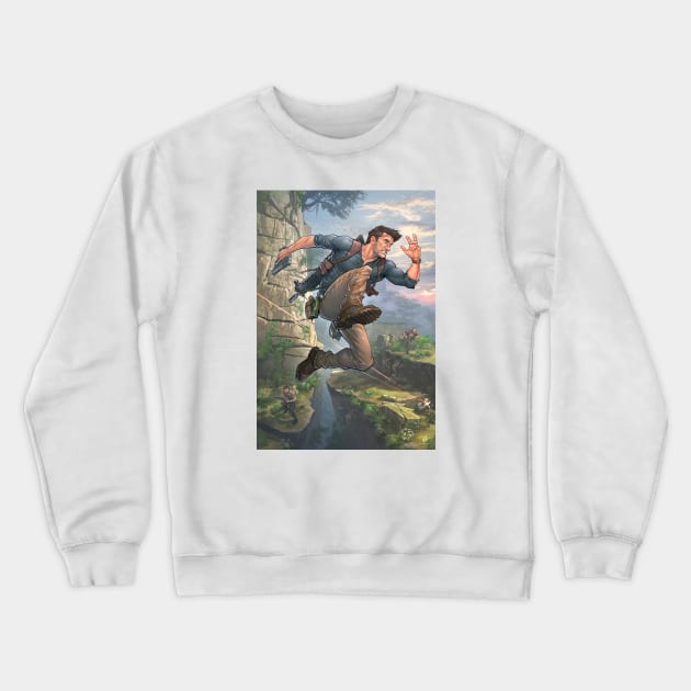 Uncharted 4 (full) Crewneck Sweatshirt by PatrickBrownArt